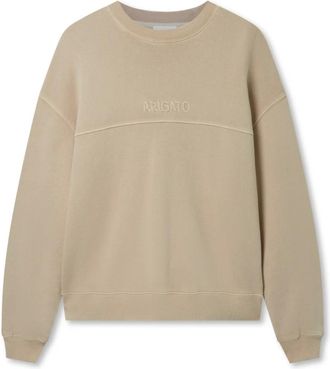 Axel Arigato Hoodies & sweatvesten, Heren, Beige, XL, Katoen, Gens Washed Sweatshirt