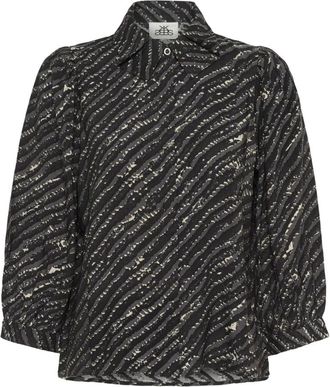 Karen by Simonsen Davina Print Blouse - Dames - Overhemden - Veelkleurig - 2XL - Overhemden