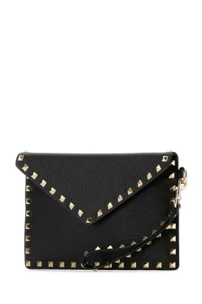 Valentino Garavani Flat Clutch - Black