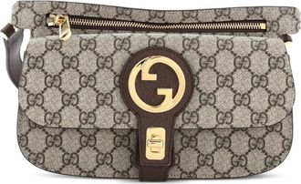 Gucci Blondie Flap Pocket GG Coated Canvas belt bag - Bruin