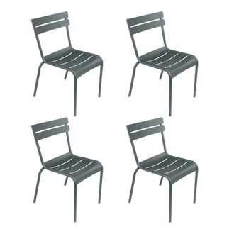 Fermob Luxembourg Stuhl, gewittergrau (4er-Set)