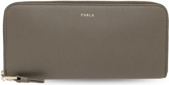 Furla Nuvola L Portemonnee - Dames - Portefeuilles - Groen - ONE Size - Leer - Accessoires