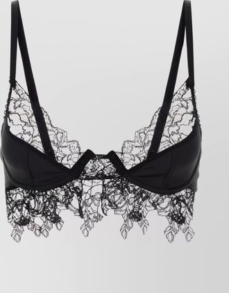 Blumarine stretch jersey bra lace detailing