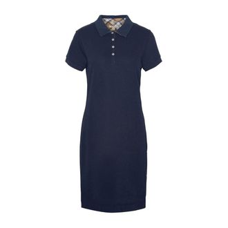 Barbour Polo Jurk - Dames - Korte kleedjes - Blauw - S - Katoen - Kleedjes