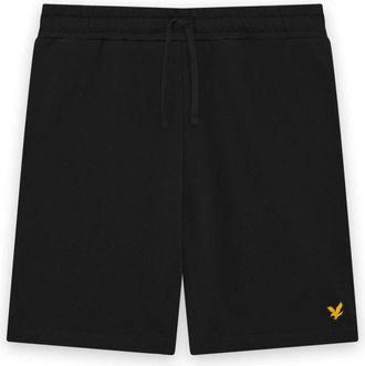 Lyle & Scott Mid Bottoms Sports Loopback Shorts - Heren - Korte Broeken - Zwart - XS - Katoen - Korte Broeken