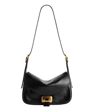 Balenciaga Black Clicca Medium Shoulder Bag