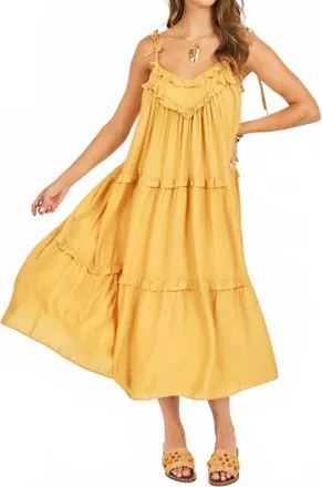 Sadie & Sage Erin Maxi Dress In Yellow