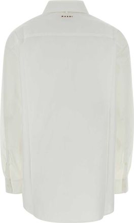 Marni Womens Poplin Shirt White Cotton