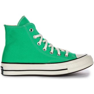 Converse Vintage Canvas Hi-Top Trainers Green - female - Converse - Sneakers - Green - 4 1/2 UK - Shoes