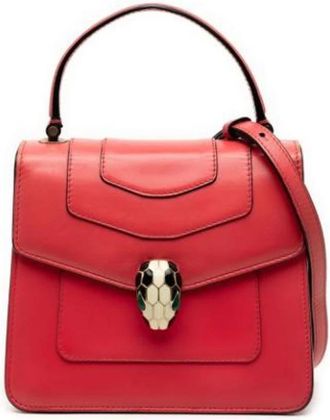 Bulgari Pre-owned Handbags, female, Pink, Size: ONE SIZE Pre-owned Vintage Handbag