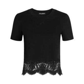 Dolce & Gabbana Dames, Tops, Zwart, Maat: 2XL