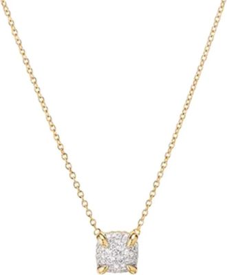 David Yurman 18kt yellow gold Petite Chatelaine diamond necklace - women - Diamond/18kt Yellow Gold - One Size