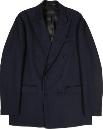 Mauro Grifoni Jack met dubbele rij knopen - Blauw