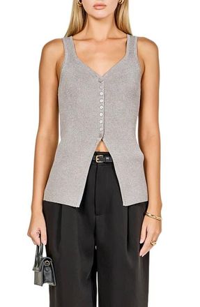 endless rose Knit Tank in Heather Grey at Nordstrom, Size X-Small