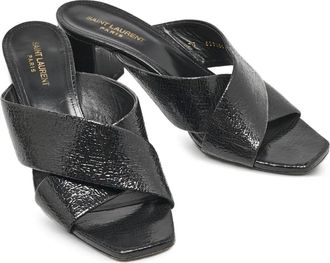 Saint Laurent Mules Loulou 75mm 2024 - Nero