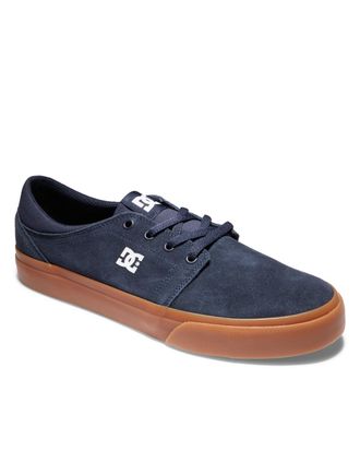 DC Sneaker DC SHOES Trase Sd, Herren, Gr. 12,5(46,5), blau (navy, gum), Obermaterial:Obermaterial: Leder [Kuh] / Futter: Textil / Aussensohle: Gummi;, Sc