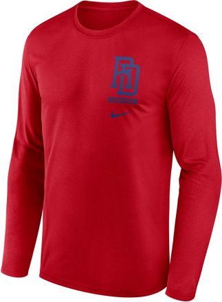 Nike Dominican Republic National Baseball Team 2026 World Baseball Classic 2-Hit Legend Nike Mens Dri-FIT Long-Sleeve T-Shirt in Red | NKGT62QWBD-1YN