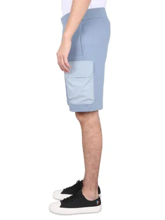 Paul Smith Organic Cotton Bermuda Shorts - Blue