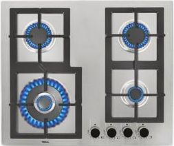 Teka Placa De Gas Teka Efx 60.1 4g Ai Al Dr Ci 4 Fuegos Doble Anillo Inox
