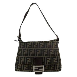 Fendi Pre-owned Shoulder Bags, female, Brown, Size: ONE SIZE Pre-owned Zucca Shoulder Bag