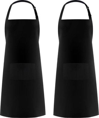 OEM 2 Piezas, Delantales Impermeables Y Resistentes Al Aceite, Verde Oscuro, Verde Claro, 7268cm, Poli&eacute;ster, Delantal Para Cer&aacute;mica, Cocinar