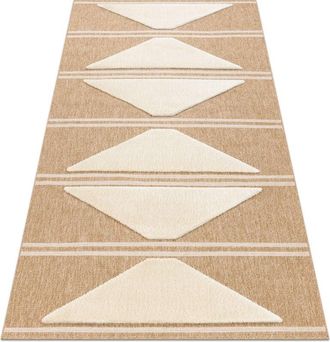 RugsX Rugsx - Spark 0698a Alfombra Beige / Crema - Geom&eacute;trico, Triangulos, Sisal, Estructural Beige 180x270 Cm