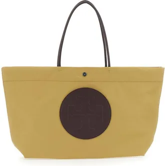Tory Burch Ella Twist Tote Bag Beige