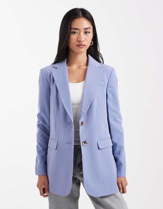 Miss Selfridge Blazer oversize blu polvere