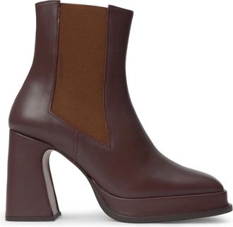 Castaner Schoenen, Dames, Rood, 38 EU, Leer, Laars MET HAK VAN 10Cm