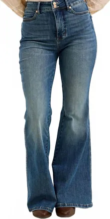 Judy Blue Jaqueline High Waist Flare Jeans In Medium Wash