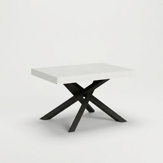 Itamoby Mesa De Comedor Extensible 90 X 130 - 234 Cm Dise&ntilde;o Moderno Blanco Volantis