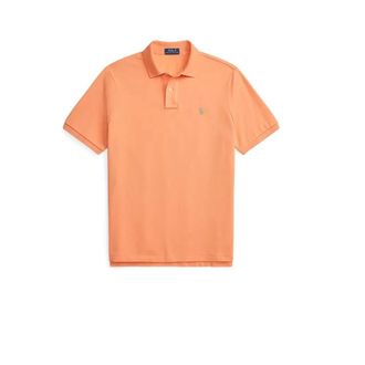 Polo Ralph Lauren Polo Shirts, male, Orange, Size: XL Slim Fit Pique Polo