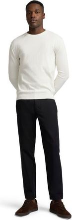 Onia Fine Cotton Knit Long Sleeve Crewneck Sweater in Egret at Nordstrom, Size X-Large