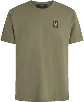 Belstaff Klassiek Ronde Hals Korte Mouw T-Shirt - Heren - T-shirts - Groen - S - Katoen - Tops