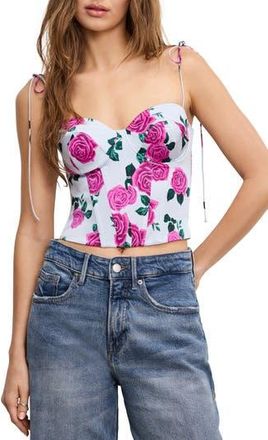 Good American Satin Corset Top in Vintage Rose001 at Nordstrom Rack, Size X-Large
