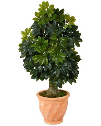 Nearly Natural 39In Schefflera Artificial Tree In Terra-Cotta Planter (Real Touch)