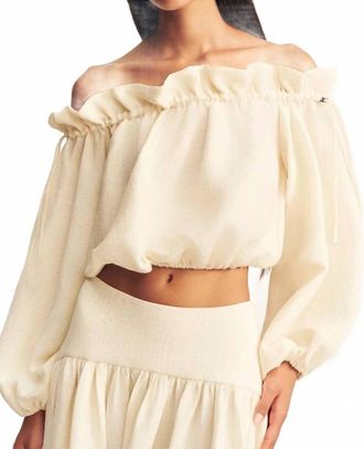 Shona Joy Jasper Off Shoulder Top In Resin