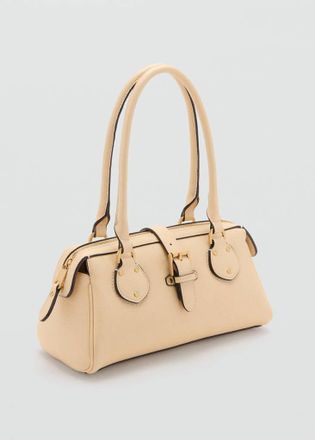Mango Borsa bowling fibbia giallo pastello - Donna - Taglia unica - MANGO