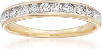 Ross-Simons Diamond Wedding Ring in 14kt Yellow Gold