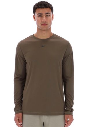 Reebok T-Shirt REEBOK ID TRAIN LS TECH TEE, Herren, Gr. XL, army gr&uuml;n, Obermaterial: 100% Polyester, normal, Rundhals, Shirts T-Shirt