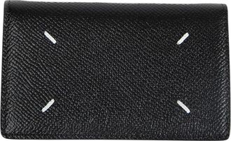 Maison Margiela Card Holder Clip 2 - Heren - Portefeuilles - Zwart - ONE Size - Leer - Accessoires