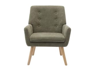 VENTE-UNIQUE.COM Sill&oacute;n cl&aacute;sico poli&eacute;ster verde