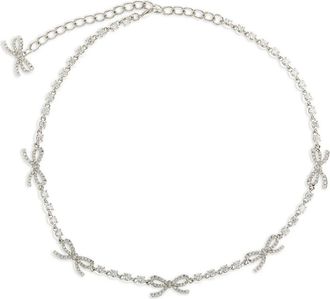 Self Portrait Collana con cristalli - Argento