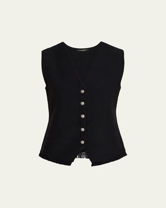 Kobi Halperin Anya Fringe-Hem Knit Vest
