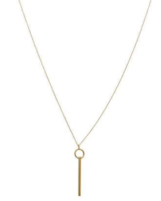 Italian Gold, Inc 10K Tube Pendant Adjustable Necklace