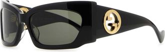 Gucci Black Acetate Sunglasses