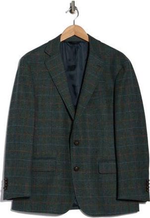 Brooks Brothers Plaid Tweed Wool Blazer in Green Plaid at Nordstrom Rack, Size 42 Regular