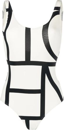 Toteme Monogram-print Swimsuit