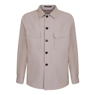 Tagliatore Casual Shirts - Heren - Casual Overhemden - Beige - L - Denim - Overhemden