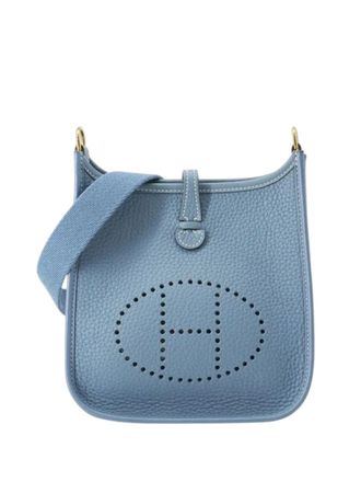 Herm&egrave;s 2023 Clemence Evelyne TPM 16 crossbody bag - women - Calf Leather - One Size - Blue